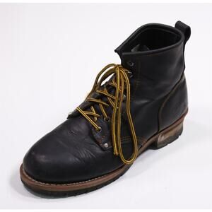 Skechers Cascades Logger Boots Men Work Oil Resistant Lug Sole US 13